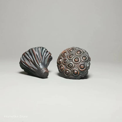 Handmade Jianshui Clay Handmade Tea Pet lotus Seeds  Tea Friend Teaset Ceremony Tea Accessories Kung Fu Cha Tea