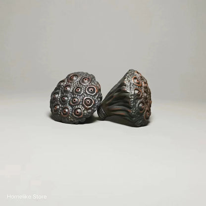 Handmade Jianshui Clay Handmade Tea Pet lotus Seeds  Tea Friend Teaset Ceremony Tea Accessories Kung Fu Cha Tea