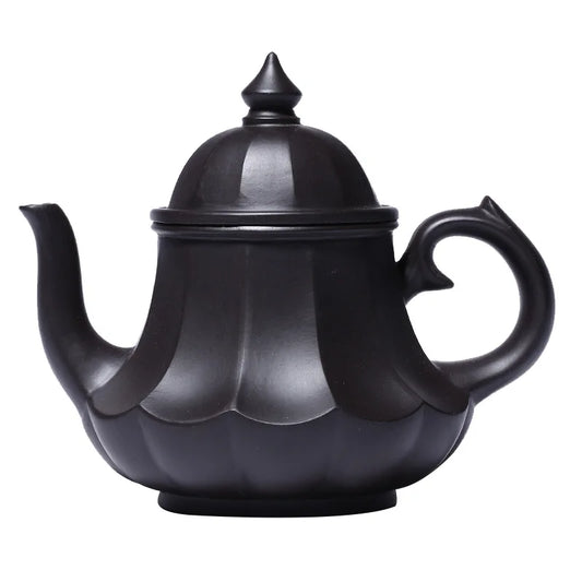 Handmade Kung-Fu Teaware of Purple Clay, Black Mud Tendon Pattern,  Zisha Teapot, Yixing Purple Clay, Drinkware for Puer Green