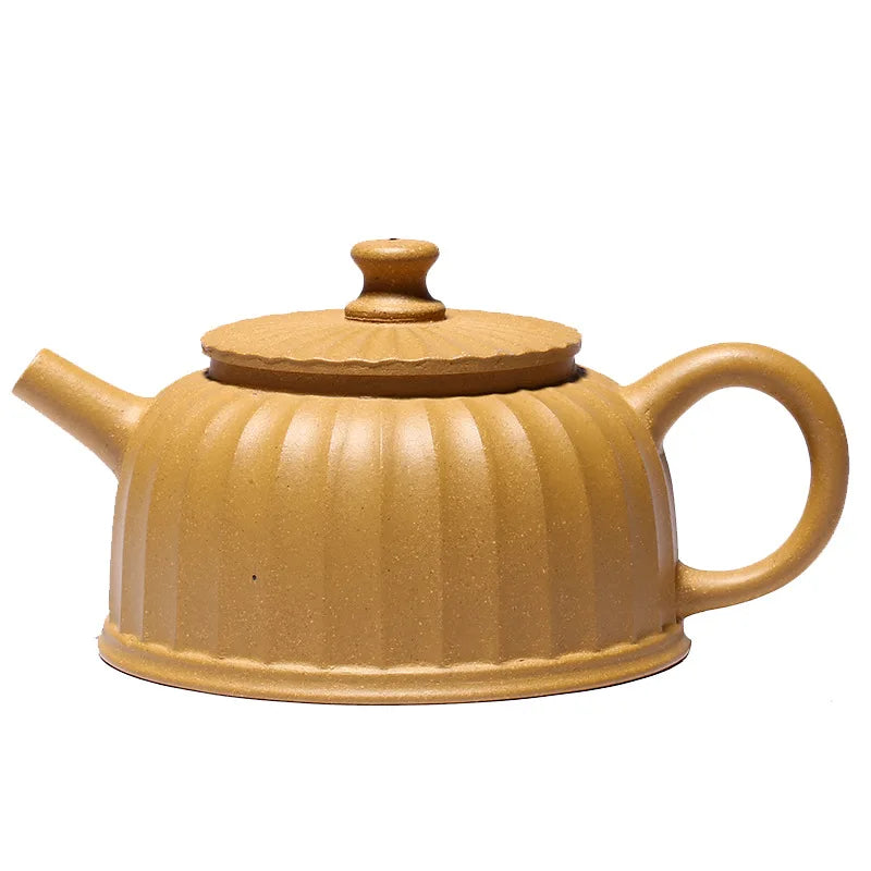 Handmade Kung-Fu Teaware of Purple Clay, Drinkware, Mud Bell, Sunflower Pot, Zisha Teapot, Kung-Fu Teaware, Purple Clay