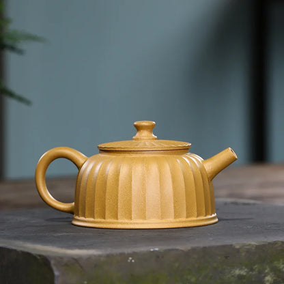 Handmade Kung-Fu Teaware of Purple Clay, Drinkware, Mud Bell, Sunflower Pot, Zisha Teapot, Kung-Fu Teaware, Purple Clay