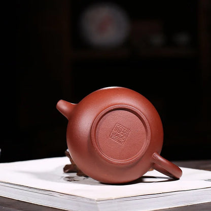 Handmade Kung-Fu Teaware of Purple Clay, Lion Ball, Creative Zisha Teapot, Yixing Handmade Pot, Drinkware for Puer Green