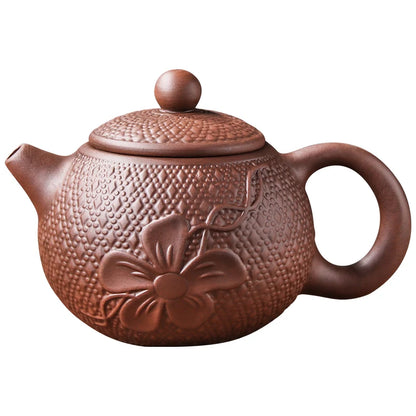 Handmade Kungfu Tea Set, Purple Clay Pot, Red Clay, Large Capacity, Auspicious Pot, Ceramic Household, Large Capacity