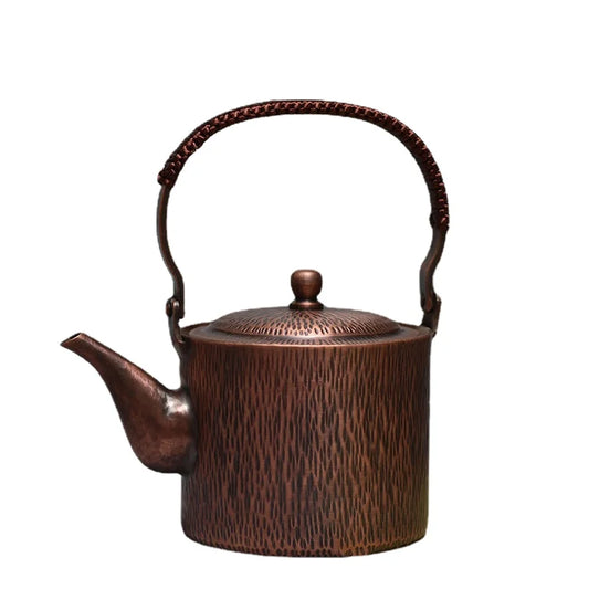 Handmade Portable Tea Set Copper Small Teapot Japanese Water Kettles Vintage Coffee Pot Set Water Jug Metal Kung Fu Tea Table