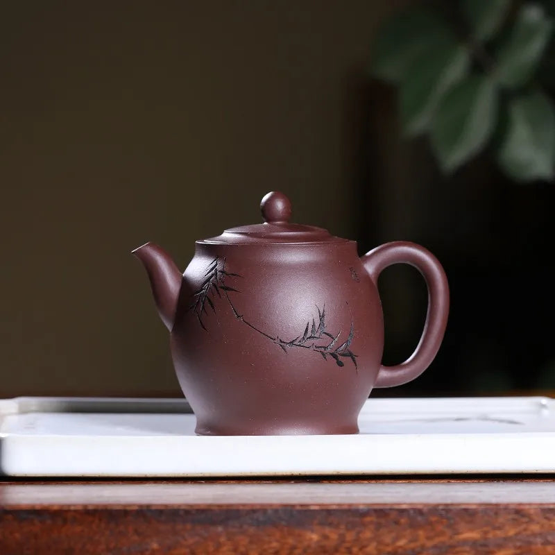 Handmade Purple Clay Pot Yixing Country Aid Old Yixing Clay 120cc Kung Fu Little Teapot Single Household Green Pot Green Pot