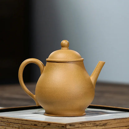 Handmade Purple Clay Teapot, Zisha Teapot, Ore Gold Section, Mud Qingxiang, Yixing Handmade Pot, Kung-Fu Teaware