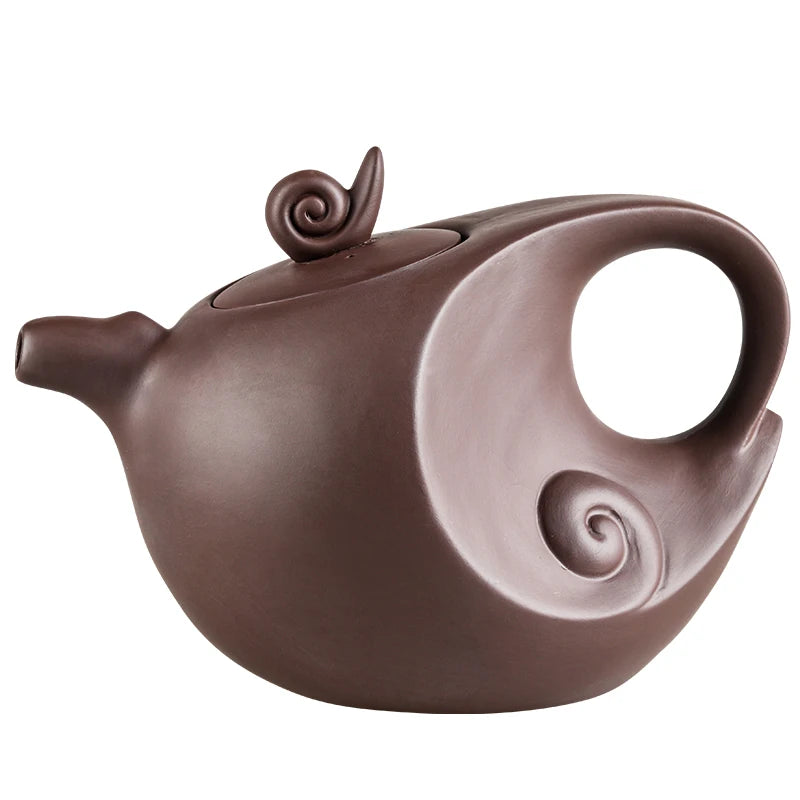 Handmade Purple Sand Teapot, Large Capacity, Chinese Teaware, Yixing Zisha Zhu Clay Ball Filter, Bubble Teapot, Moon Pot