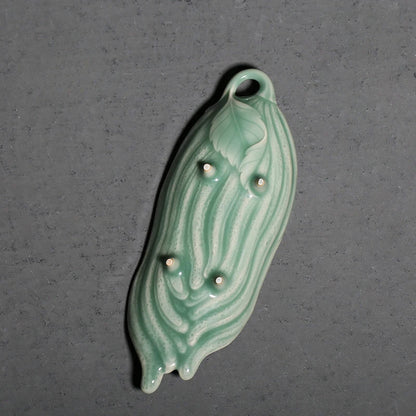 Handmade Relief Buddha's-hand Tea Scoop Creative Celadon Chahe Shovel Household Awakening Tea Ladle Tea Services Ornaments