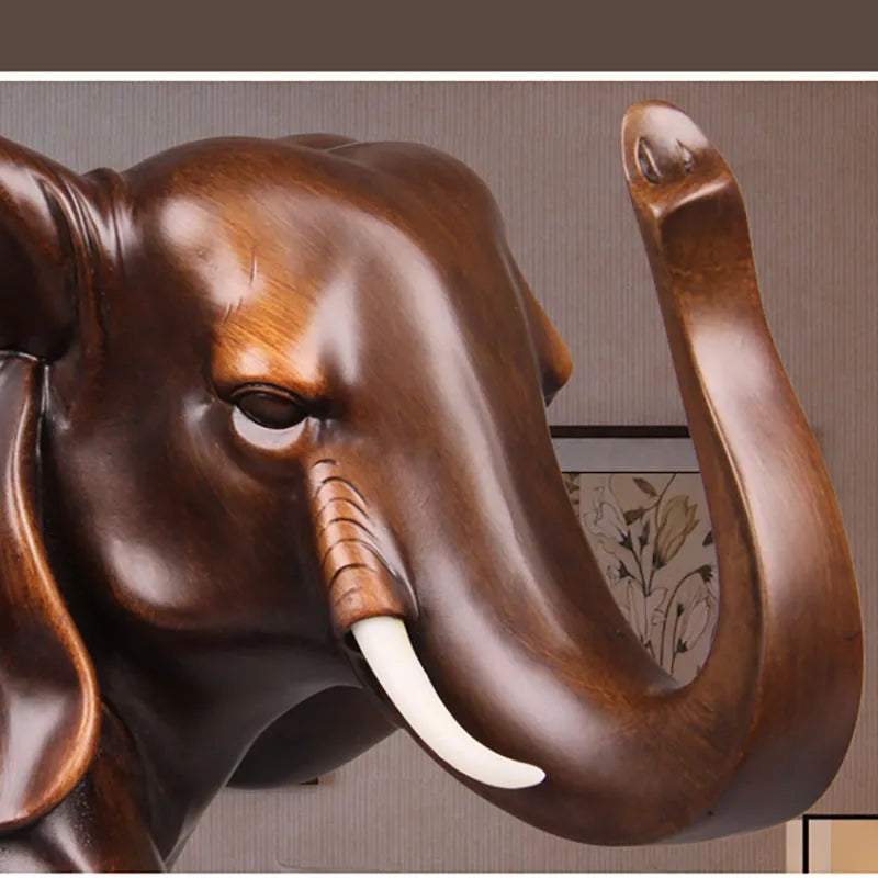 Handmade Resin Elephant  Ornament  Modern art sculpture  for Home Living Room Office Animal Statue High Quality Ornaments Gift