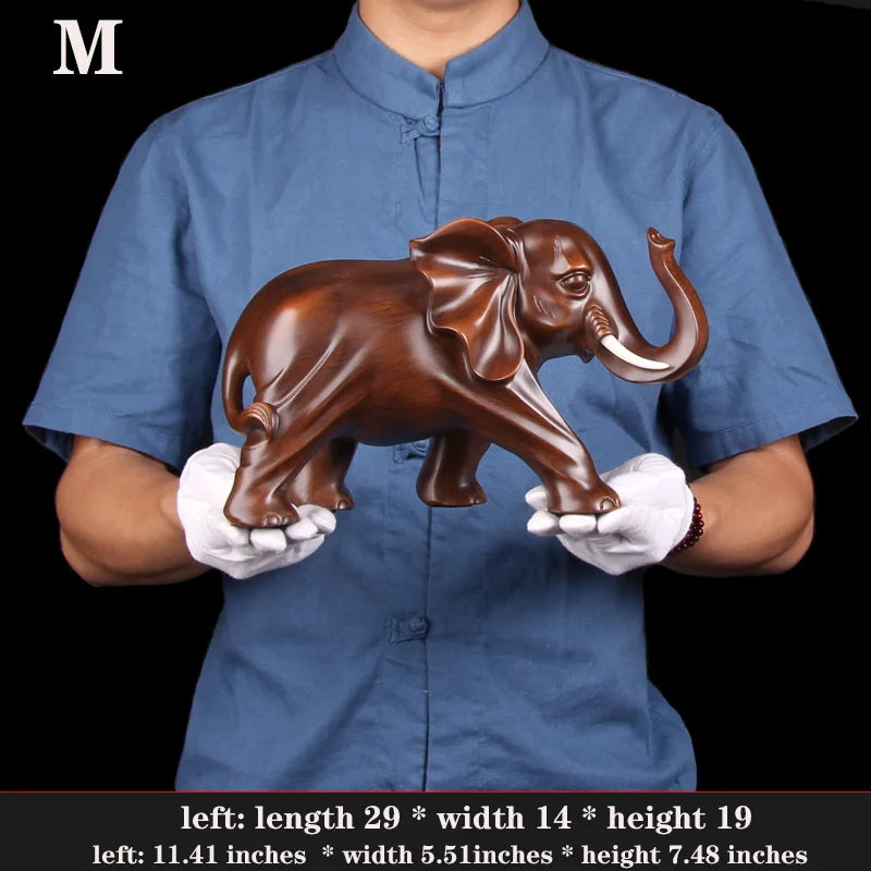 Handmade Resin Elephant  Ornament  Modern art sculpture  for Home Living Room Office Animal Statue High Quality Ornaments Gift