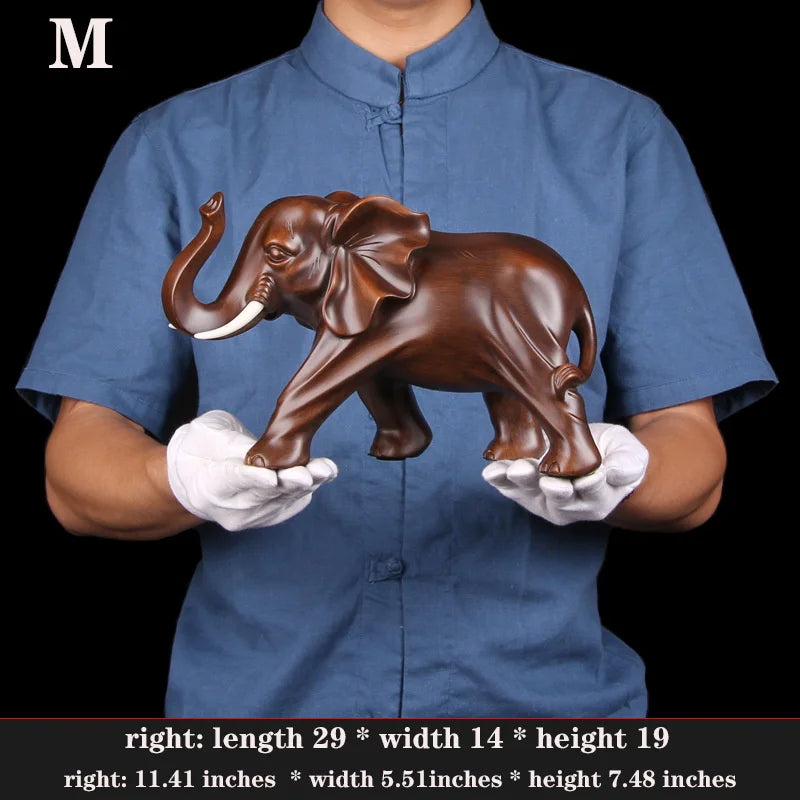 Handmade Resin Elephant  Ornament  Modern art sculpture  for Home Living Room Office Animal Statue High Quality Ornaments Gift