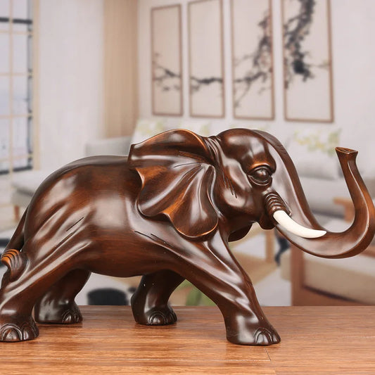 Handmade Resin Elephant  Ornament  Modern art sculpture  for Home Living Room Office Animal Statue High Quality Ornaments Gift