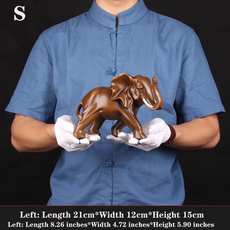 Handmade Resin Elephant  Ornament  Modern art sculpture  for Home Living Room Office Animal Statue High Quality Ornaments Gift