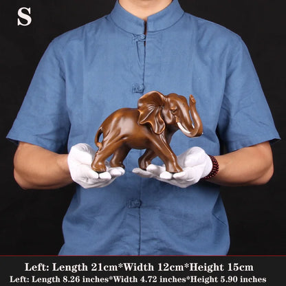 Handmade Resin Elephant  Ornament  Modern art sculpture  for Home Living Room Office Animal Statue High Quality Ornaments Gift