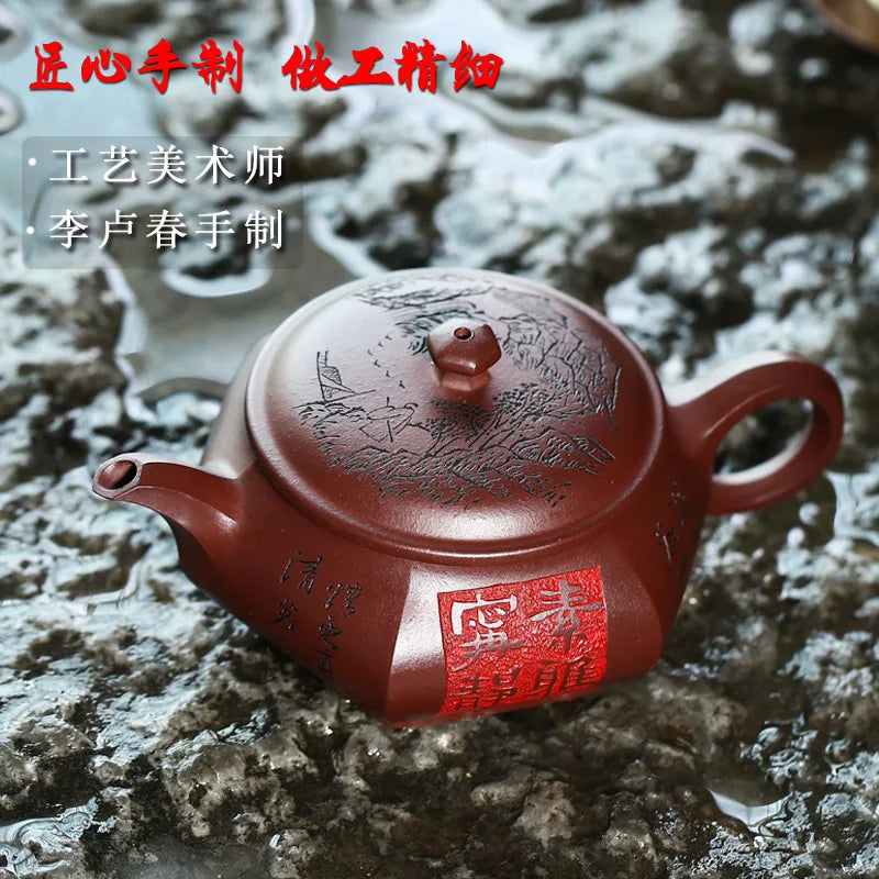 Handmade Retro Chinese Tea Coarse Pottery Kiln Kung Fu Tea Dan Hu Tea Pot Traditional Chinese Tea Set