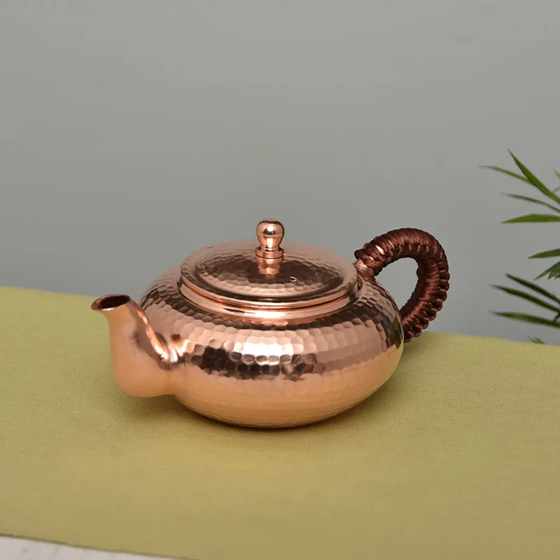 Handmade Tea Kettle Set, Small Tea Kettle, Japanese Copper Kongfu Pots, Metal Teapots to Boil Water, Kung Fu Tea Set
