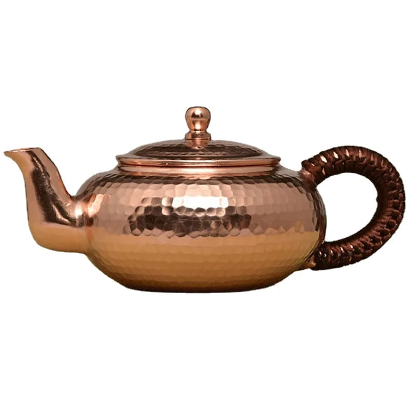Handmade Tea Kettle Set, Small Tea Kettle, Japanese Copper Kongfu Pots, Metal Teapots to Boil Water, Kung Fu Tea Set