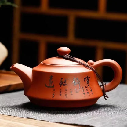 Handmade Tea kettle Chinese Authentic Yixing Zisha Teapot Set Kung Fu Teaware for Home Purple Clay Tea Pots