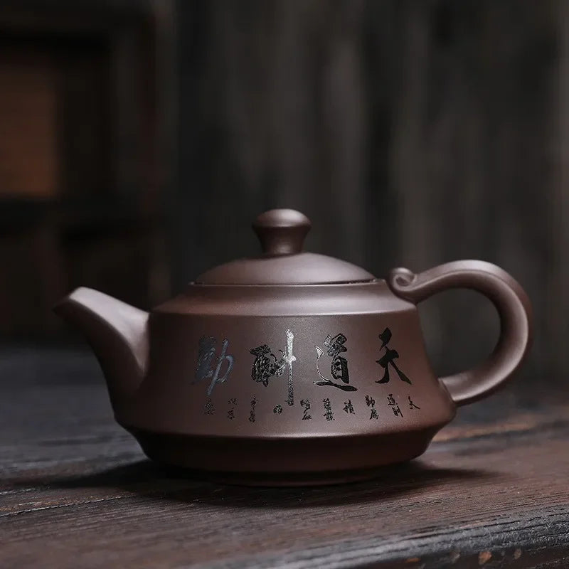 Handmade Tea kettle Chinese Authentic Yixing Zisha Teapot Set Kung Fu Teaware for Home Purple Clay Tea Pots
