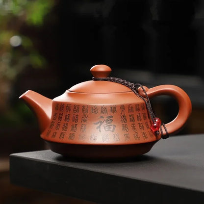 Handmade Tea kettle Chinese Authentic Yixing Zisha Teapot Set Kung Fu Teaware for Home Purple Clay Tea Pots