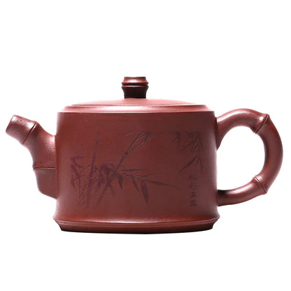 Handmade Teapot for Puer Green and Black, Raw Ore Purple Mud, Handmade Pot, Kung-Fu Teaware, Purple Clay Drinkware