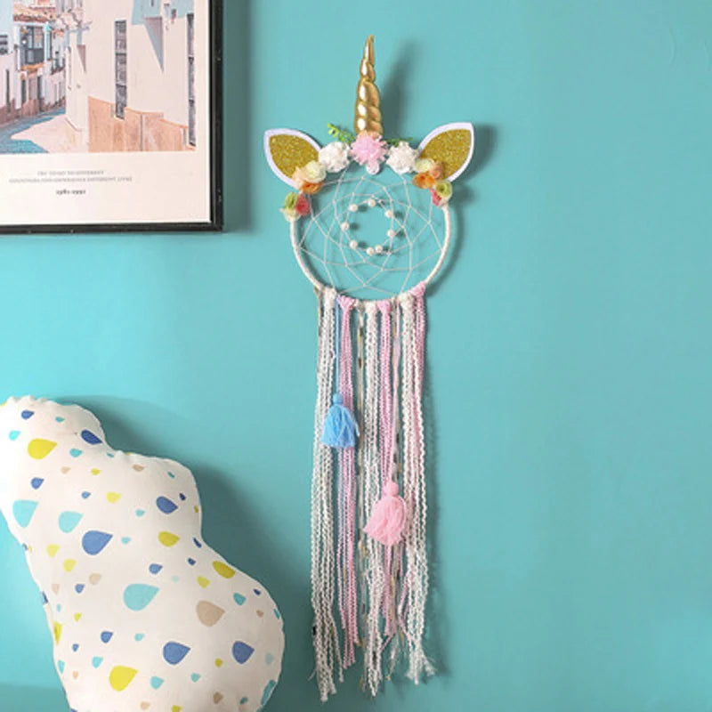 Handmade Wind Chime Dream catcher, Circular Wall Hanging Pendant for Wedding Party, Home Wall Art, Car Hangings Decor Gift