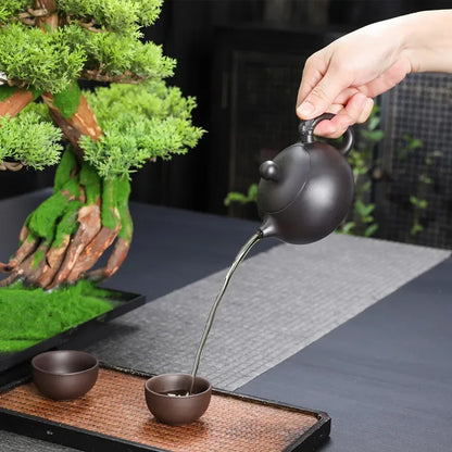 Handmade Xishi Teapot with Original Ore Purple Clay Tea Kettle Authentic Tea Brewing Kung Fu Tea Pots Home Teaware Sets