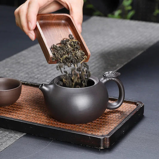 Handmade Xishi Teapot with Original Ore Purple Clay Tea Kettle Authentic Tea Brewing Kung Fu Tea Pots Home Teaware Sets