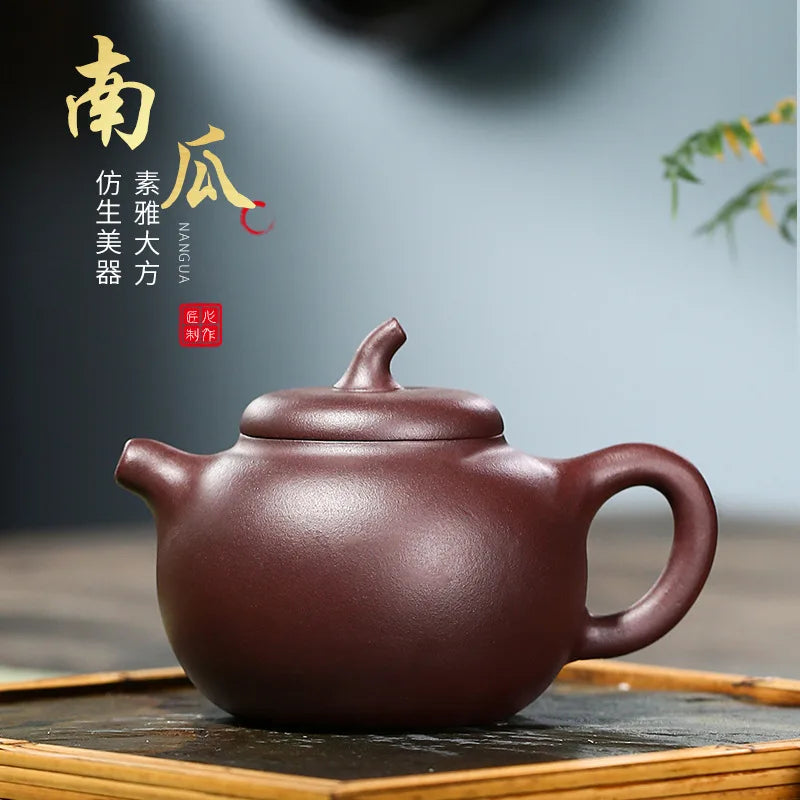 Handmade Yixing Purple Clay Pot Teapot, Tea Set, Drinkware, Zisha Kung-Fu Tea for Drink, Green Puer