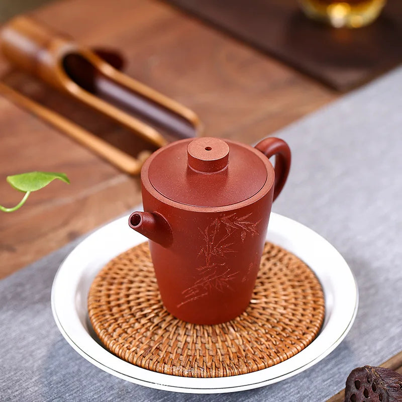 Handmade Yixing Zisha Teapot with Lotus Seed, Kung-Fu Teaware, Purple Clay, Drinkware for Puer Green and Black Chinese Tea