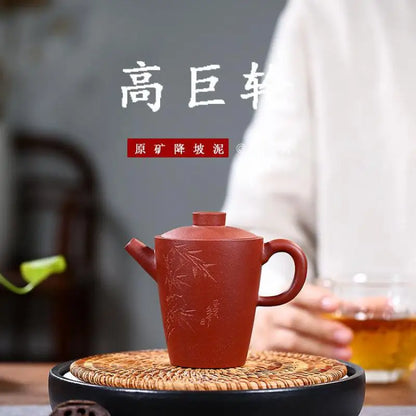 Handmade Yixing Zisha Teapot with Lotus Seed, Kung-Fu Teaware, Purple Clay, Drinkware for Puer Green and Black Chinese Tea
