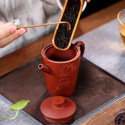 Handmade Yixing Zisha Teapot with Lotus Seed, Kung-Fu Teaware, Purple Clay, Drinkware for Puer Green and Black Chinese Tea