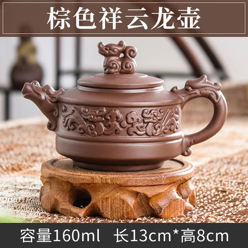 Handmade Zhu Ni XiShi Pot Filter Brewing Teapot, Ceramic Chinese Tea Set, Antique Small Teapot