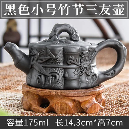 Handmade Zhu Ni XiShi Pot Filter Brewing Teapot, Ceramic Chinese Tea Set, Antique Small Teapot