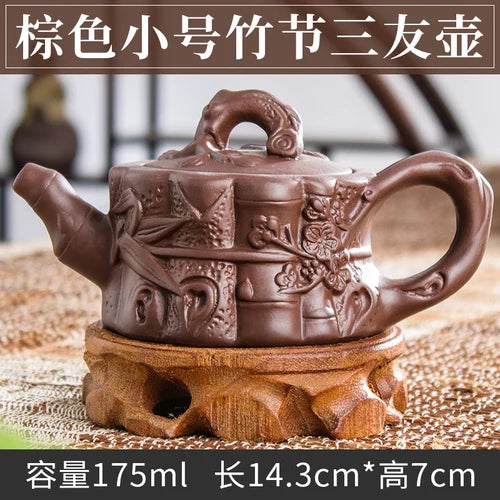 Handmade Zhu Ni XiShi Pot Filter Brewing Teapot, Ceramic Chinese Tea Set, Antique Small Teapot