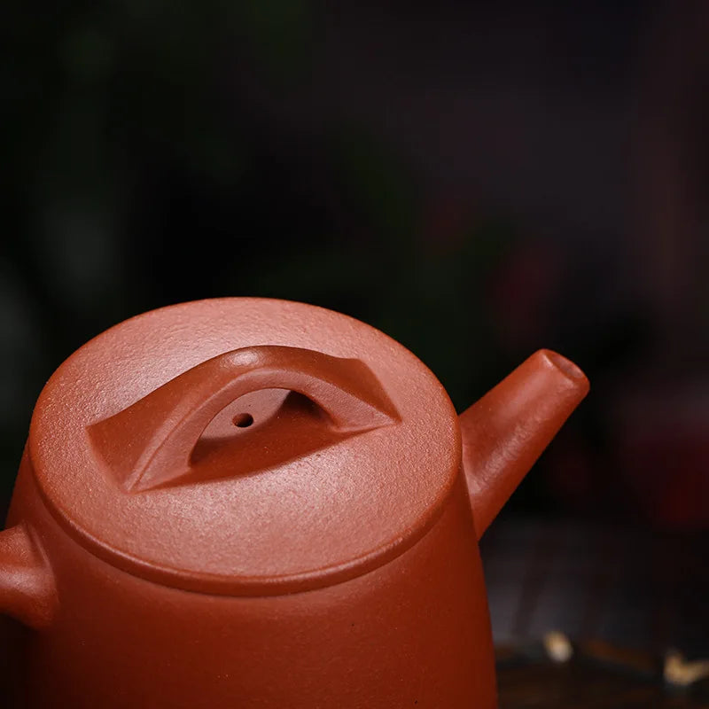 Handmade Zisha Teapot , Purple Clay Pot, Yixing Handmade Pot, Kung-Fu Teaware, Purple Clay Drinkware for Puer Green and Black