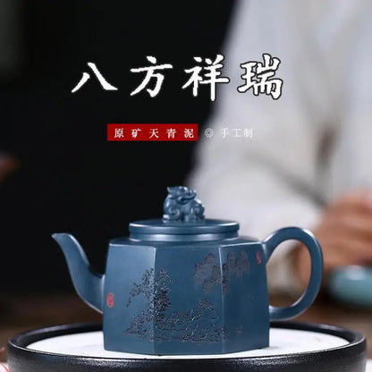 Handmade Zisha Teapot, Raw Ore, Yixing Handmade Pot, Purple Clay Drinkware for Puer, Raw Ore, Xiangrui, Zisha