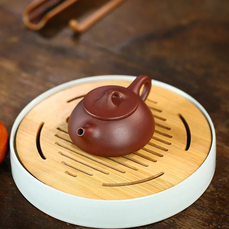 Handmade Zisha Teapot , Yixing Handmade Pot, Kung-Fu Teaware, Purple Clay Drinkware for Puer, Green, Black, Chinese Tea