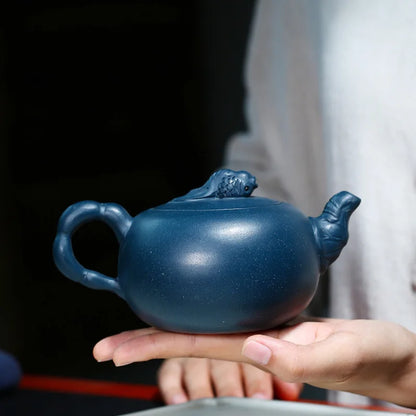 Handmade Zisha Teapot, Yixing Handmade Pot, Kung-Fu Teaware, Purple Clay, Drinkware in Tianqing Mud, Every Year