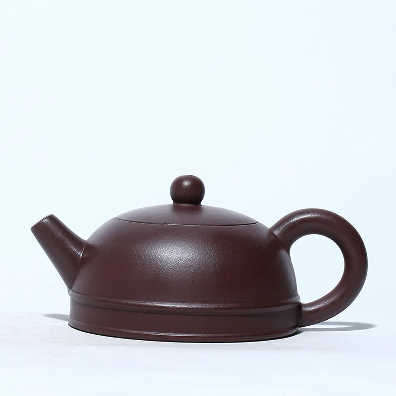 Handmade Zisha Teapot with Purple Clay, Ore Purple Mud, Zen Heart Teapot, Yixing Handmade Pot, Kung-Fu Teaware, Purple Clay Drin