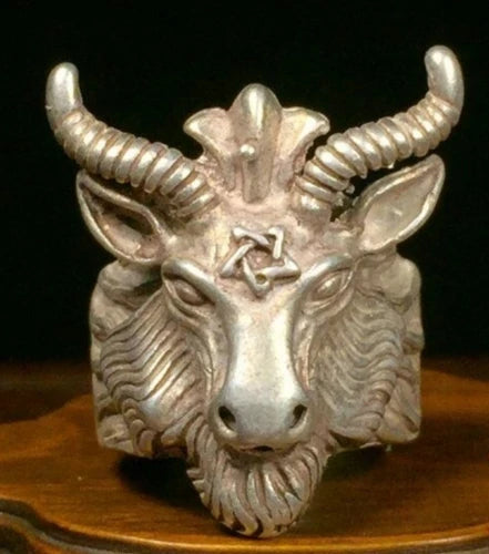 Handmade exquisite artwork gold money sheep beast Means ring