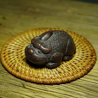 Handmade qinzhou nixing Clay Handmade Pixie Tea Pet Teaset Ceremony Tea Accessories Kung Fu Cha Tea