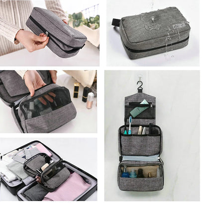 Hanging Travel Toiletry Bag for Men and Women Makeup Bag Cosmetic Beautician Folding Bag Bathroom and Shower Organizer toilettas