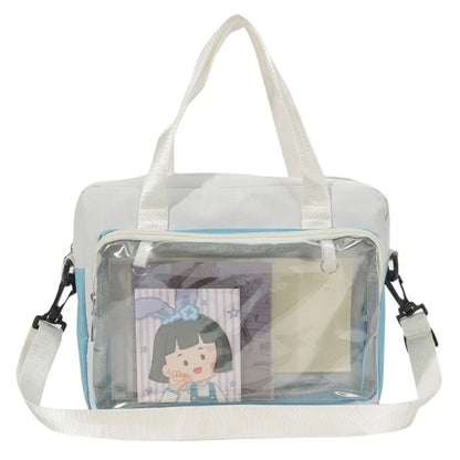 Harajuku Clear Shoulder Bag for Girl Women Transparent Crossbody Bag Dating Bag