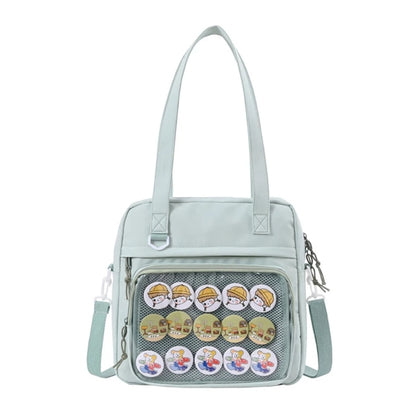 Harajuku Crossbody Bags Girls JK Bag Shoulder Bag Clear Window Handbag for Women