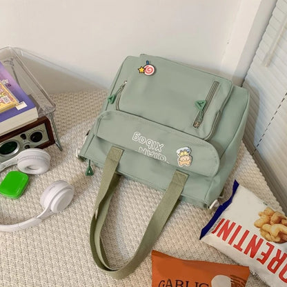 Harajuku Handbags for Women Girls Large Capacity Messenger Bag Shoulder Bags Crossbody Zipper Closure