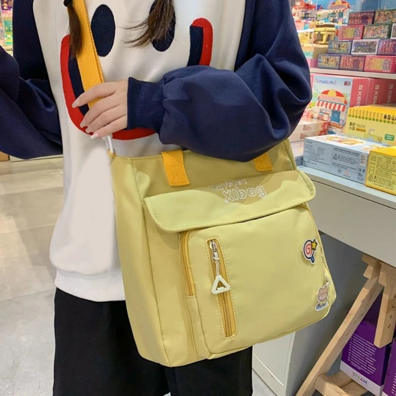 Harajuku Handbags for Women Girls Large Capacity Messenger Bag Shoulder Bags Crossbody Zipper Closure