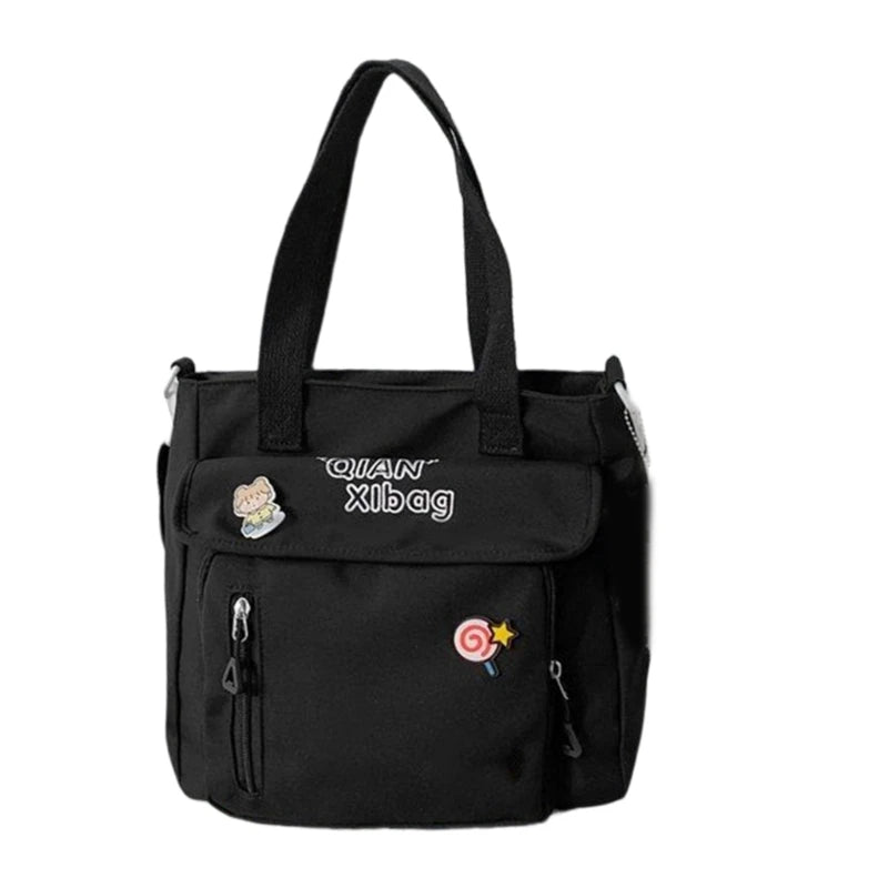 Harajuku Handbags for Women Girls Large Capacity Messenger Bag Shoulder Bags Crossbody Zipper Closure