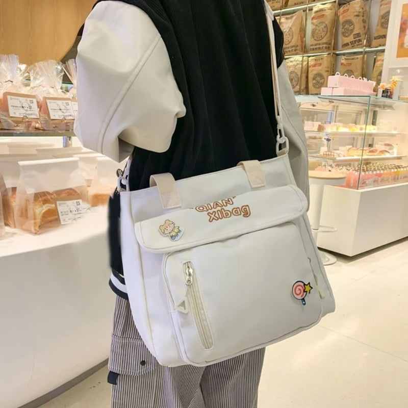 Harajuku Handbags for Women Girls Large Capacity Messenger Bag Shoulder Bags Crossbody Zipper Closure