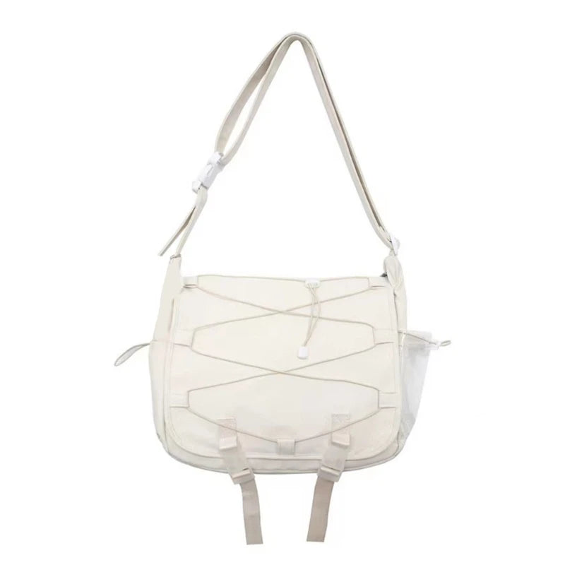 Harajuku Nylon Shoulder Bags for Women Girl Large Capacity Crossbody Casual Bag